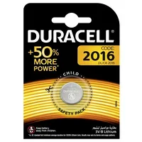 Cr2016 baterijas 3V Duracell litija Dl2016 iepakojumā 1 gb.  Bat2016.D1 5000394035980