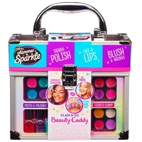Cra-Z-Art Shimmer N Sparkle dekoratīvās kosmētikas komplekts Glam and go beauty caddy koferītī  17360Int 0884920173606
