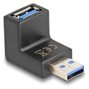 Delock Adapter Usb 3.0 male-female angled 270Deg vertical  65340 4043619653409