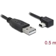 Delock Usb 2.0 Cable Type-A male to Type Mini-B angled 0.5 m  82680 4043619826803