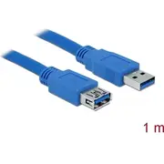 Delock Usb 5 Gbps extension cable Type-A male to female 1 m blue  82538 4043619825387
