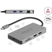 Delock Usb Type-CTrade Docking Station 4K - Dual Hdmi Mst / 3.2 Sd Lan Pd 3.0  87004 4043619870042