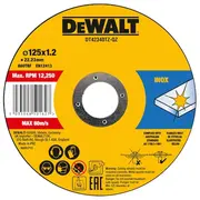 Dewalt Griezējdisks 125 x 1.2Mm Inox 10Gb  Dt42340Tz-Qz 5035048538678