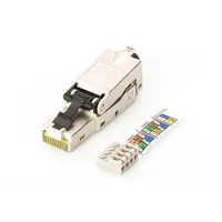 Digitus  Cat 6A Field Termination Plug, Stp with dust cap, Bend relief Dn-93631 4016032392231