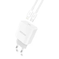 Dudao fast Eu Usb Type C Power Delivery 18W charger  cable Lightning 1M white A8Eu Pd 1-6970379616666 6970379616666