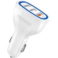 Dudao universal Car Charger 3X Usb Quick Charge 3.0 Qc3.0 2.4A 18W white R7S  White 6970379615812 054411