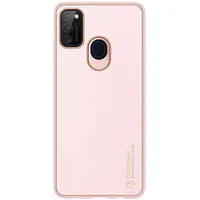 Dux Ducis Yolo elegant case made of soft Tpu and Pu leather for Samsung Galaxy M30S pink  M21/M30S 6934913054222