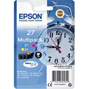Epson Alarm clock C13T27054012 tintes kārtridžs 1 pcs Oriģināls Standarta produktivitāte Tirkīzzils, Fuksīns, Dzeltens  8715946625829