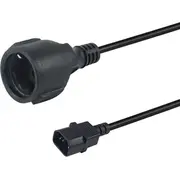 Equip 112106 elektrības kabelis Melns 0,25 m Iec C14 Cee7/3  4015867240984 520982