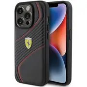 Ferrari Twist Metal Logo Back Case Aizsargapvalks Priekš Apple iPhone 15 Pro  Fehcp15Lptwk 3666339171018