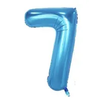 Folat Folija 1M gaisa balons Cipars 7 Glossy Blue  Rf-Fol-7-Bl 4752219011464
