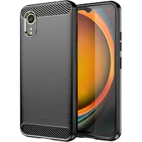 Fusion Trust Back Case slikona aizsargapvalks Samsung G556 Galaxy Xcover 7 melns  4752243051337 Fsn-Bc-Trt-G556-Bk