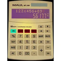 Galda kalkulators Maul Mtl 800, 12 cipari, 2 rindiņas, kursora taustiņi  250-08308 4002390085595