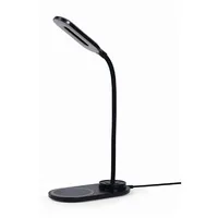 Galda lampa Gembird Desk Lamp with Wireless Charger Black  Ta-Wpc10-Led-01 8716309125987