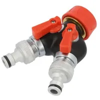 Garden valve Abs,Aluminium double 3/4  Yt-9941