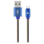 Gembird datu pārraides un uzlādes vads  Usb-A uz Usb-C 1M zils Cc-Usb2J-Amcm-1M-Bl 8716309106191 85044030