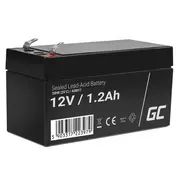 Green Cell Agm Vrla 12V 1.2Ah Maintenance-Free Battery For The  Alarm System, Cash Register, Toys Csb-121.2/Agm17