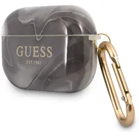 Guapunmk Guess Tpu Shiny Marble Case for Airpods Pro Black  3700740510155