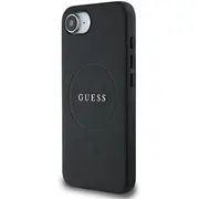 Guess Pu Grained Classic Logo Magsafe Case Aizsargapvalks priekš Apple iPhone 16E  Guhmpse4Pghsmmk 3666339453565