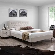 Gulta Emilia 120X200Cm, ar matraci Harmony Top, bēša  K288031 4741617101549