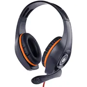 Gembird gaming headset Ghs-05-O with volume control black-orange 3.5 mm  8716309117159