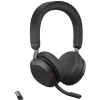 Jabra Evolve2 75 Uc Wired Amp Wireless Headset, Bluetooth, Usb-A, Black  27599-989-999 570699102438