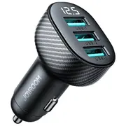 Joyroom Jr-Ccd03 automašīnas lādētājs  17W Usb-A ar Lcd ekrānu melns 6941237112002 85044030