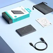 Joyroom Jr-Pbm08 Super Slim  Fast 20W magnētiska bezvadu akumulatora banka 5000Mah Pelēka 6956116713294