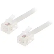 Kabelis Gembird Rj11M Male - 3M Grey  Tc6P4C-3M