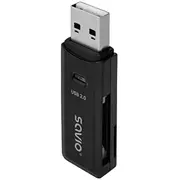 Karšu lasītājs Savio Usb 2.0 Sd Black  Ak-63 5901986048145