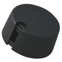 Knob with pointer plastic Øshaft 6Mm Ø31X16Mm black push-in  A1031649