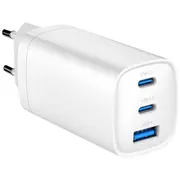 Gembird 3-Port 65W Gan Usb Pd Lādētājs  Ta-Uc-Pdqc65-01-W 8716309128674