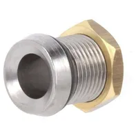 Led holder 5Mm chromium metal concave with plastic plug Ip66  A1048Oaaac