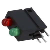 Led in housing red/green 3Mm No.of diodes 2 20Ma 40 22.2V  Dvdd202