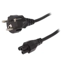 Logilink Power cord, safety plug male to Iec C5 female, 1.80M, black Acc 1.8 m  Cp093 4260113563731