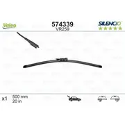 Logu slotiņa Valeo Silencio Opel Insignia A Hatchback G09 07.2008 - ...  S574339