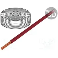 Mains cable red Package 30M Øcable 5Mm 8Awg  Pc-8Ga-Rd