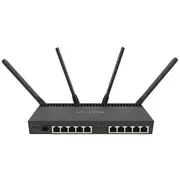 Mikrotik bezvadu maršrutētājs Gigabit Ethernet Divjoslu 2,4 Ghz / 5 Melns Rb4011Igs5Hacq2Hnd-In  4752224002693 Roumkrrou0016