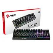 Msi Vigor Gk30 Rgb Memchanical Gaming Keyboard  De Layout, Mech. Membrane switches, 6-Zone Lighting, Mystic Light, water repellent keyboard design S11-04De226-Cla 4719072649104 Wlononwcrpoha
