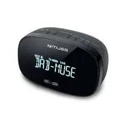 Muse  Dab/Fm Dual Alarm Clock Radio M-150 Cdb function Aux in Black M-150Cdb 3700460207199