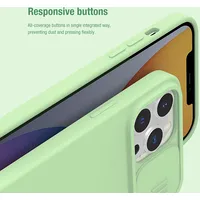 Nillkin Camshield Silky Magnetic Silicone Case for iPhone 13 Pro Max Mint Green  57983106127 6902048223585