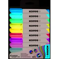 Noturīgais marķieris Kores Xp1, konisks, 10 krāsu komplekts  200-12850 9023800209009