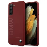 Original Case Bmw Hard Silicone Signature Logo Bmhcs21Mslblre for Samsung Galaxy S21 Plus Red  Pok041710 3700740497425