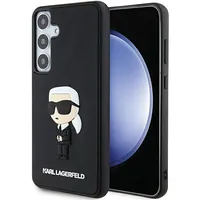 Original Pouch Karl Lagerfeld  hardcase 3D Rubber Ikonik Klhcs24S3Drkink for Samsung Galaxy S24 black Pok061176 3666339241995