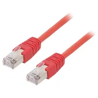 Patch cord F/Utp 5E stranded Cca Pvc red 1M 26Awg Cablexpert  Pp22-1M/R