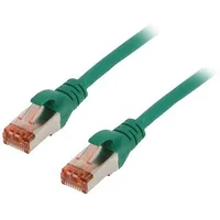 Patch cord S/Ftp 6 stranded Cu Lszh green 2M 27Awg  Dk-1644-020/G