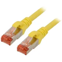 Patch cord S/Ftp 6 stranded Cu Lszh yellow 0.5M 27Awg  Dk-1644-005/Y