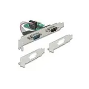 Pci Express karte  2Xserial Rs-232, Delock 89918 4043619899180