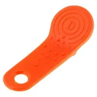 Pellet memory holder in a keychain orange  F57-Ds9093A