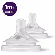 Philips Avent Natural Response pudeļu silikona knupīši, vidēja plūsma, 1M 2 gab.  Scy963/02 8710103985112